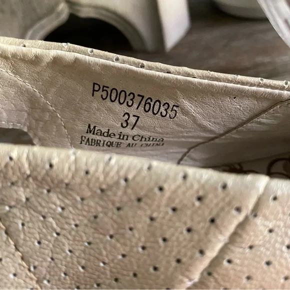 Fly London Yala Perforated‎ Peep Toe Slingback Wedges Shoes Womens 37 / 6.5-7 - Picture 7 of 10